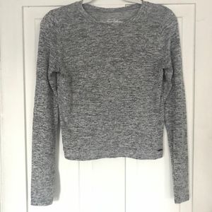 Gray long sleeve top